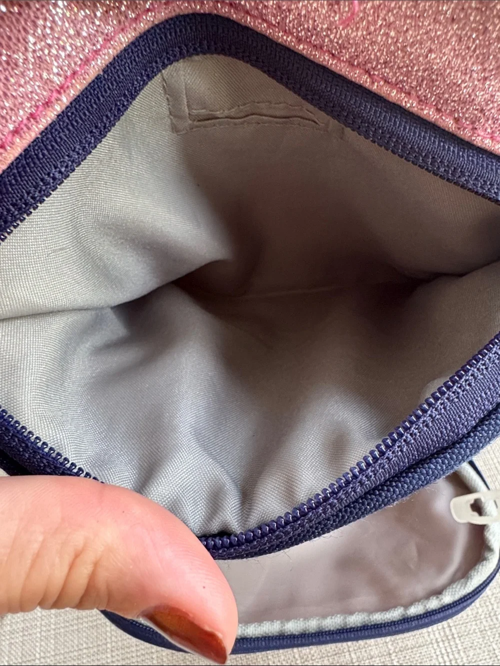 Sparkle Ombre Pink Backpack with Lunch Bag